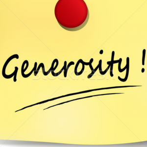 Recunoştinţă pentru generozitate